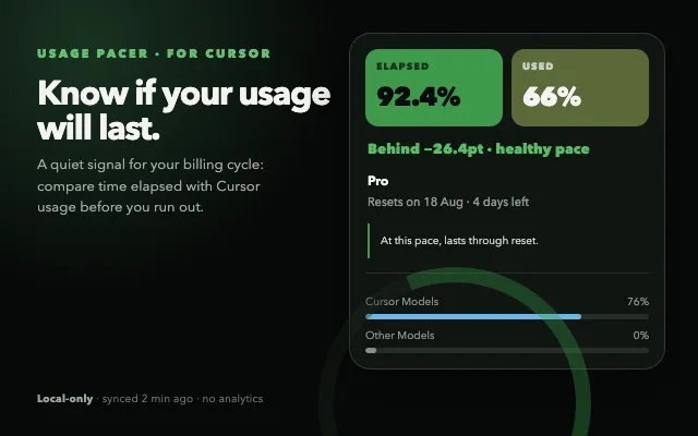 Usage Pacer のストア画像